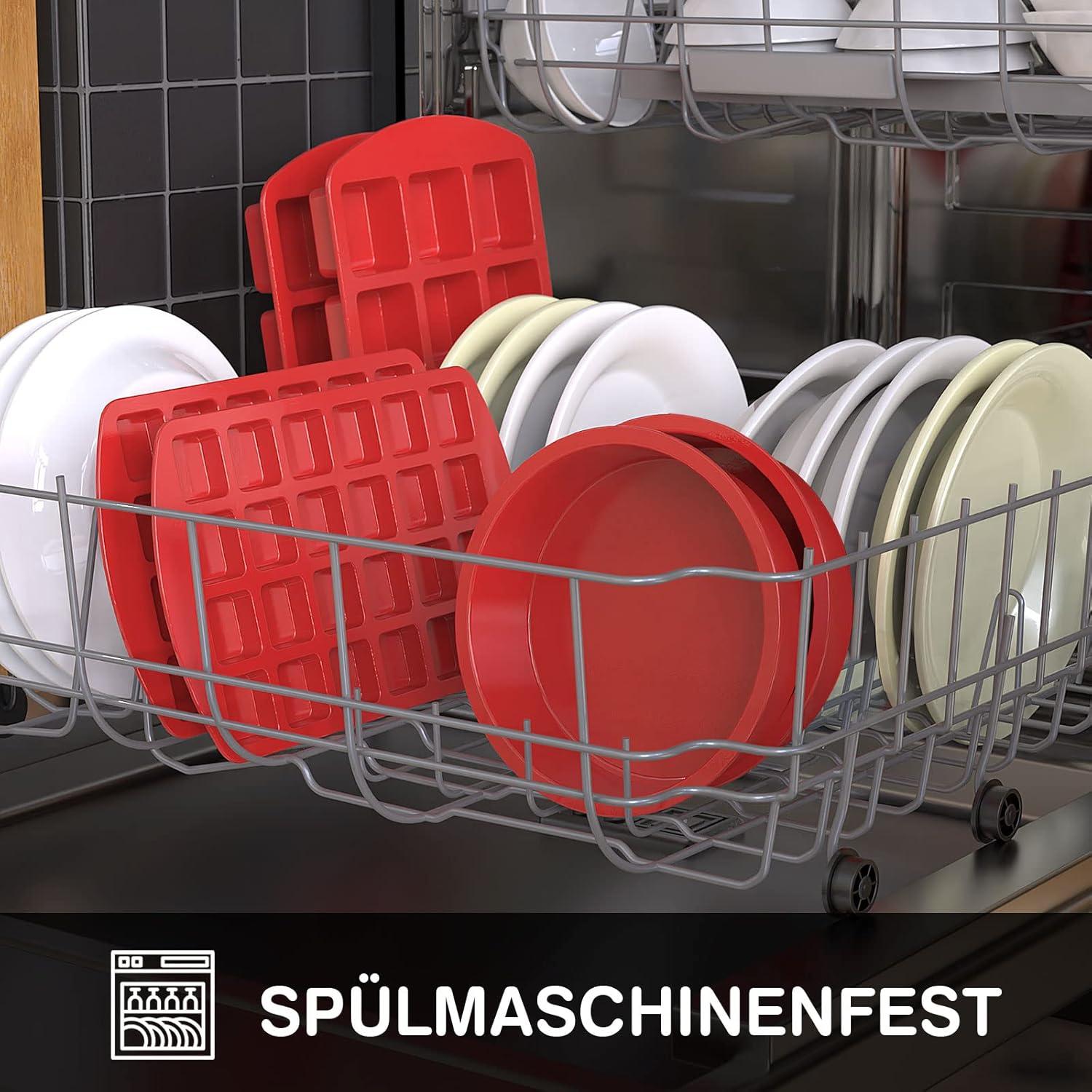 Silikon Kuchenform Rund Antihaft Backform 24 cm für Käsekuchen