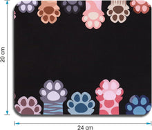 Kleines Katzenmotiv Mauspad bunt 240 x 200 mm Anti-Rutsch