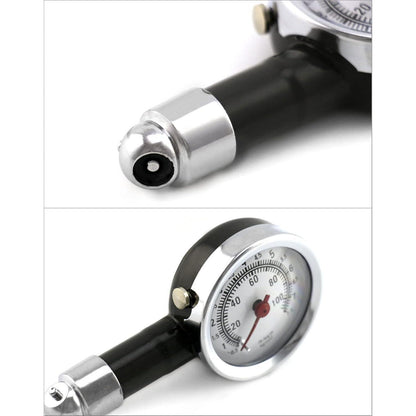 QWORK Reifendruckprüfer 0-100Psi für Auto Fahrrad Motorrad