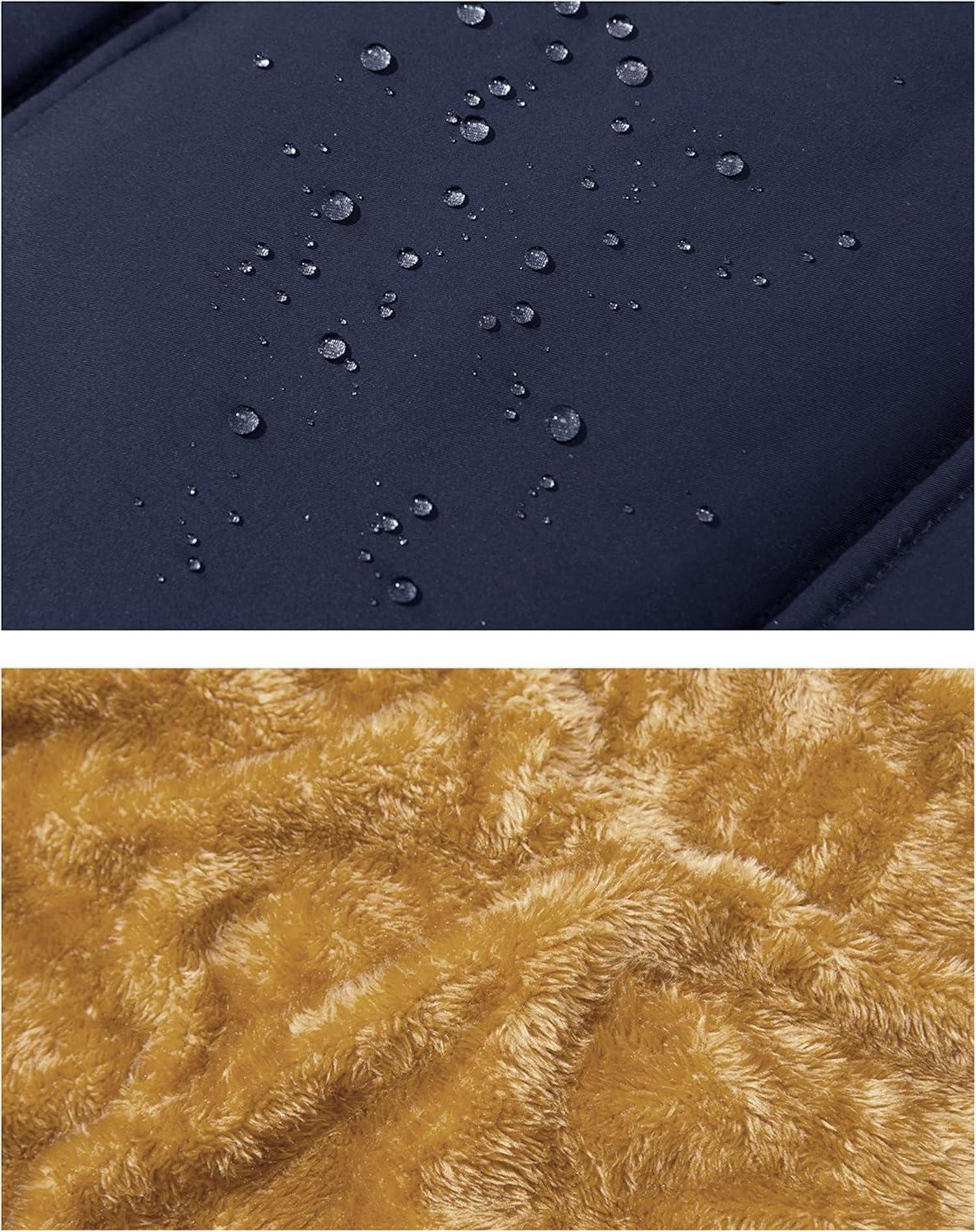 MAGCOMSEN Herren Winterweste Outdoor Fleeceweste Warme Jacke XL Dunkelblau