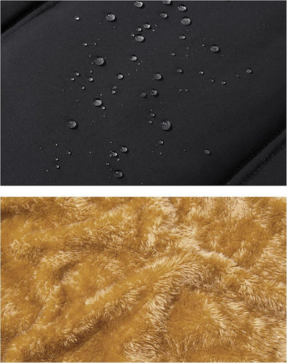 Herren Winter Fleeceweste Ärmellos Schwarz Outdoorweste Stehkragen wärmend