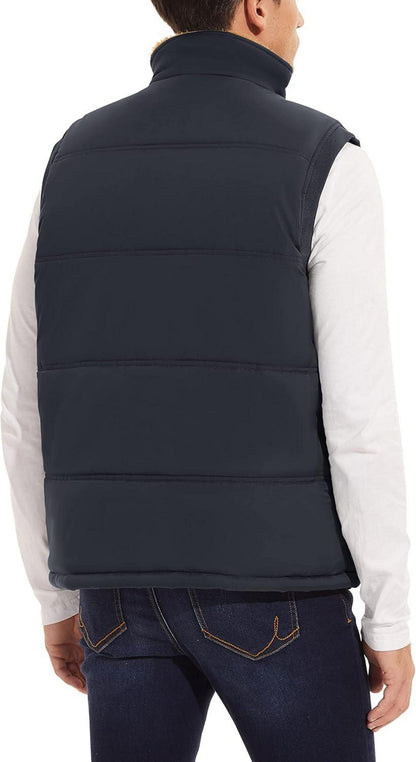 MAGCOMSEN Herren Winterweste Gefüttert Fleeceweste Outdoor Weste Thermo Swift