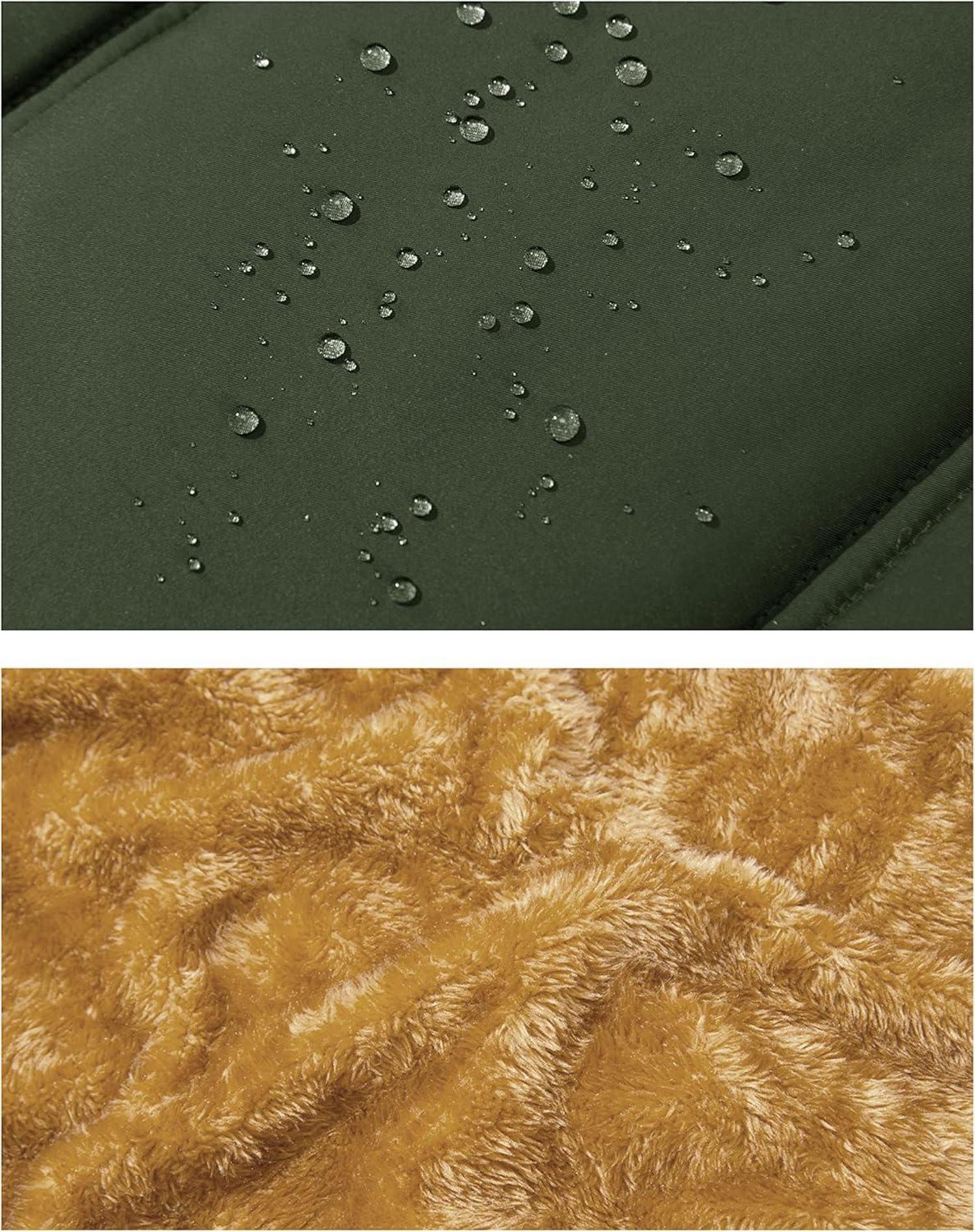 Herren Winterweste Gefüttert Outdoor Fleeceweste Thermo Anglerweste XL Grün