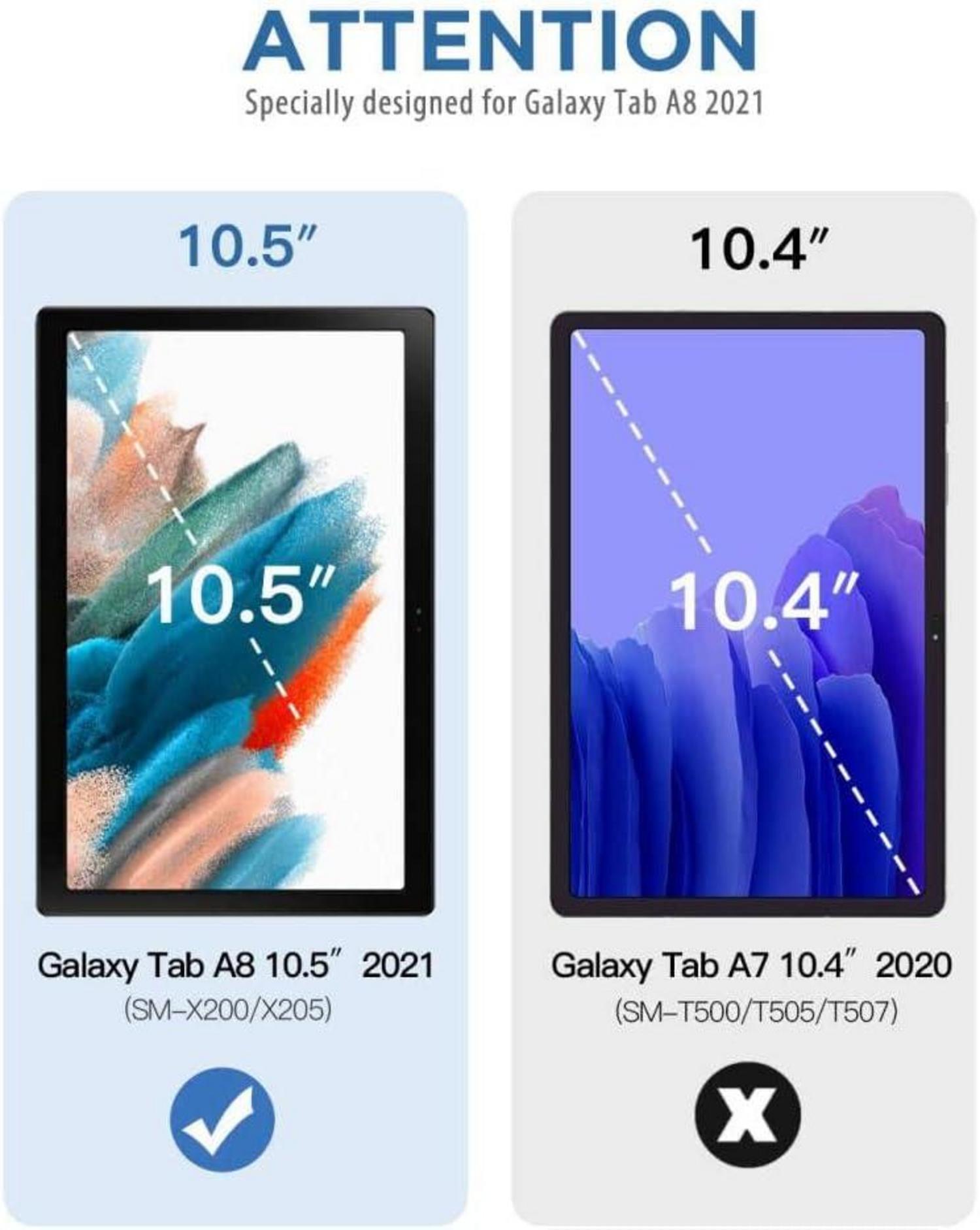 TiMOVO Hülle Galaxy Tab A8 2021 2022 10,5 Zoll PU Leder