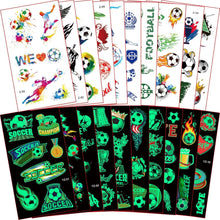 Fußball Tattoos Kinder Leuchten im Dunkeln Set