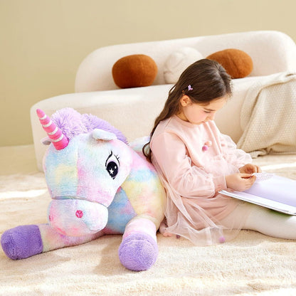Riesiges Einhorn Stofftier 110cm - Kuscheliges Plüschtier Geschenk
