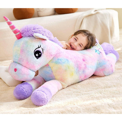 Riesiges Einhorn Stofftier 110cm - Kuscheliges Plüschtier Geschenk