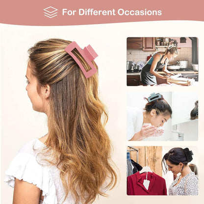 Haarklammer Groß Rutschfest Rechteckig Damen 11 cm Hair Clip