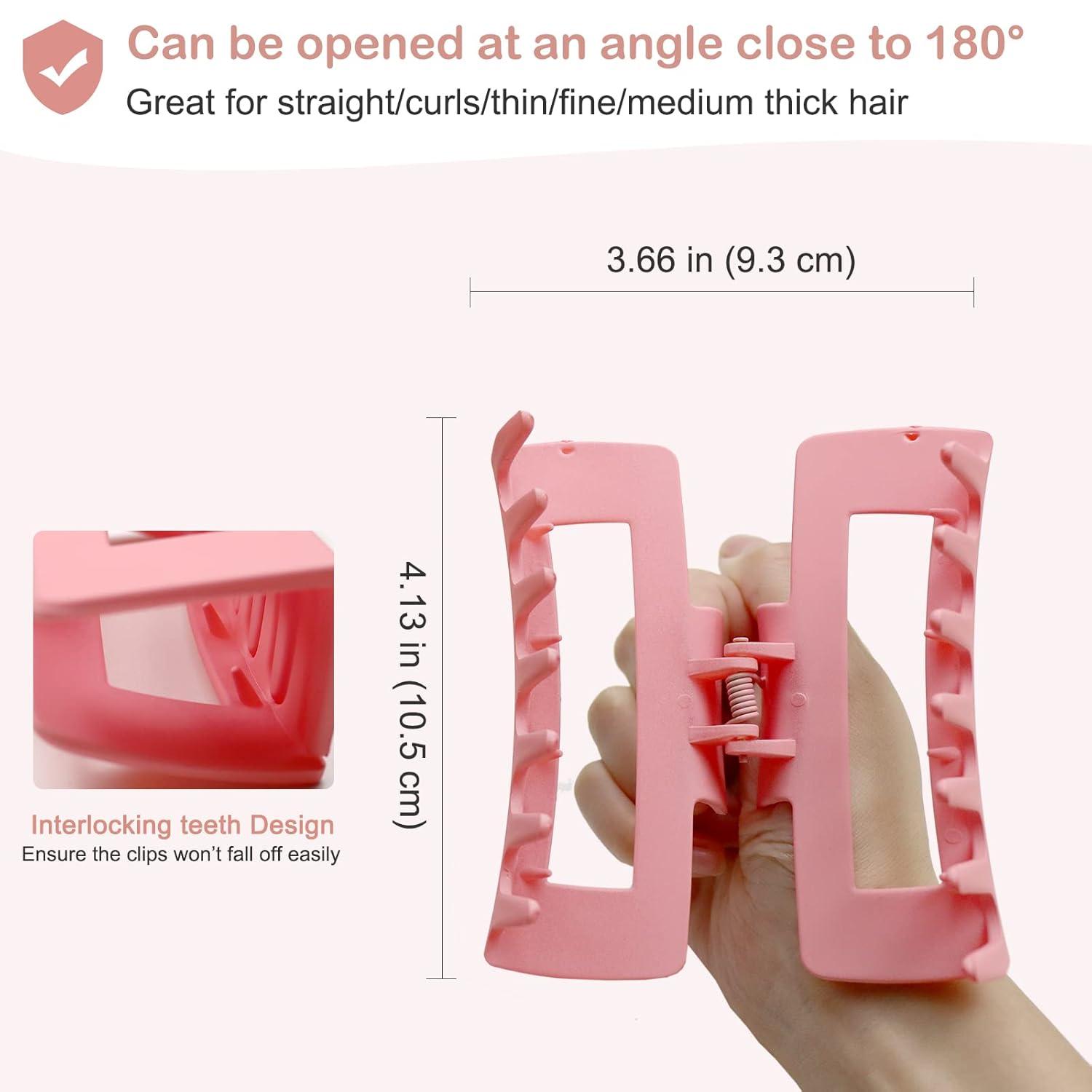 6er Set Große Rutschfeste Haarspangen für Dickes Haar 11 cm Hair Clip