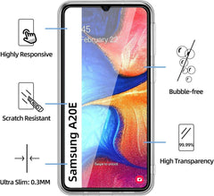 NEW'C Samsung Galaxy A20e Hülle + Panzer Schutz Glas Set