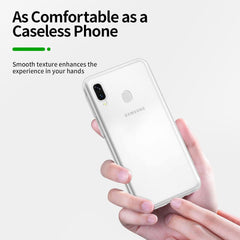 NEW'C Samsung Galaxy A20e Hülle + Panzer Schutz Glas Set - Transparent TPU Gel - Anti Scratch