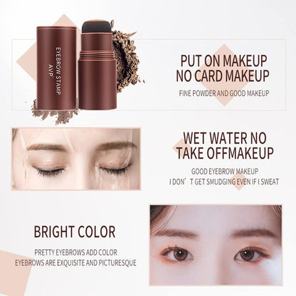 Augenbrauen Schablone Eyebrow Powder Stamp Set 10 Schablonen Pinsel wasserfest