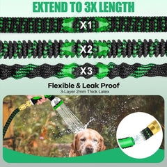 Flexibler Gartenschlauch 30m 3 lagiger Latex Wasserschlauch