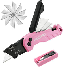 Faltbares Universalmesser mit Schnellwechselklinge und Gürtelclip, 13