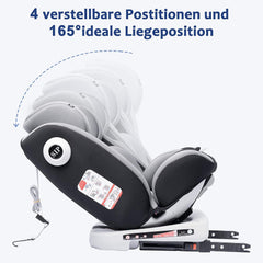 Farsaw Baby Autositz 360°drehbar mit ISOFIX und