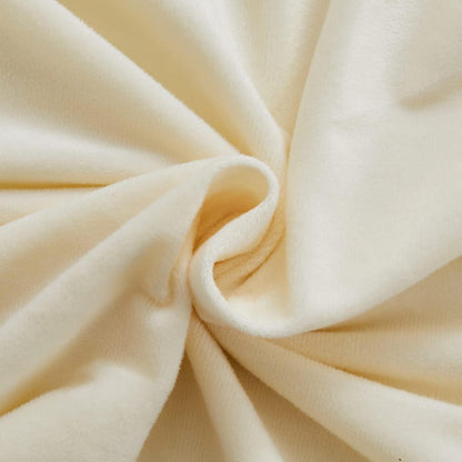 Flauschige Bettwäsche 135x200 cm - 4-teilig, Beige Creme