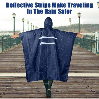 flintronic Wasserdichter Regenponcho 3 in 1 für