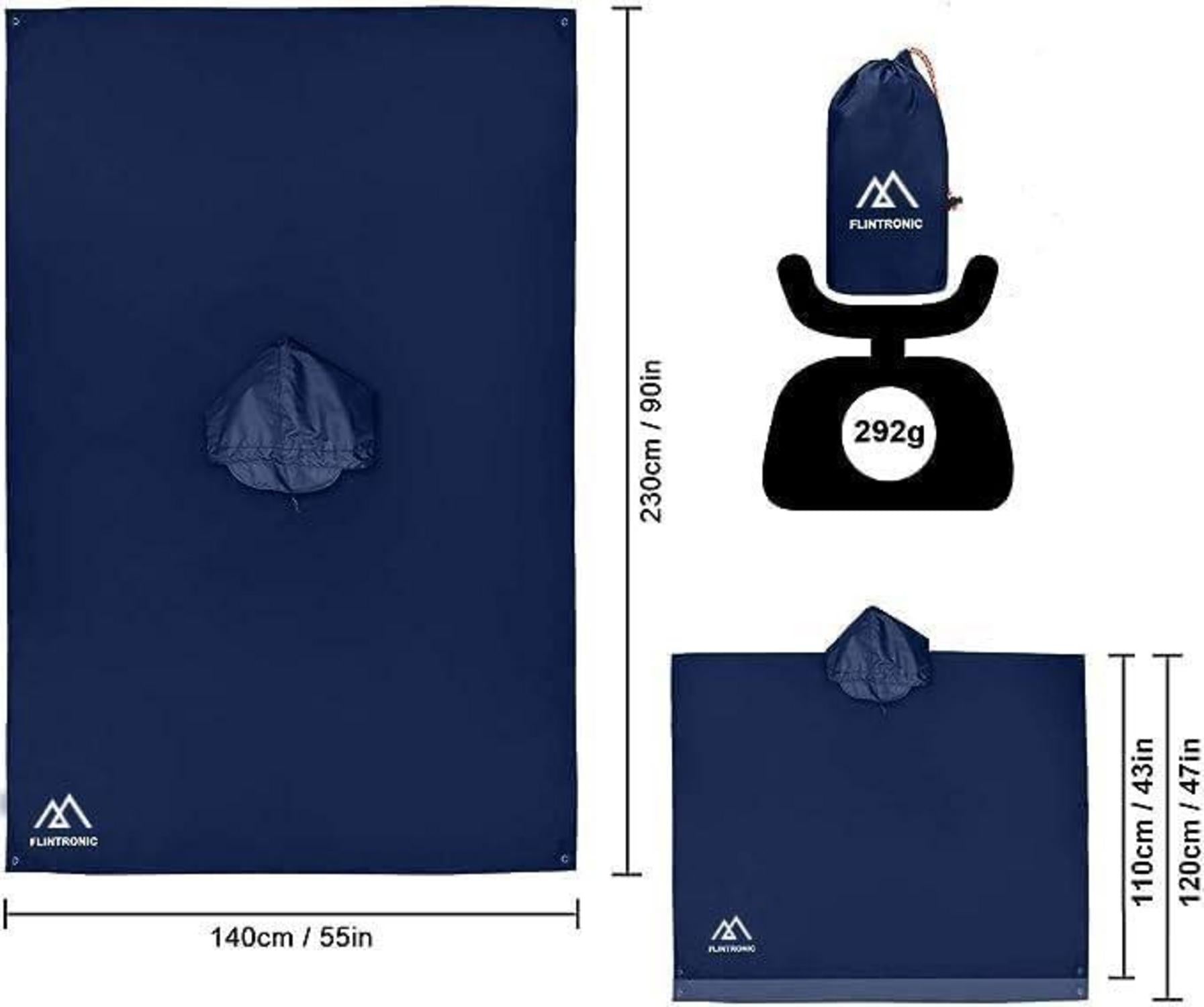Wasserdichter Regenponcho für Fahrrad Wandern Campingrecyclingweste