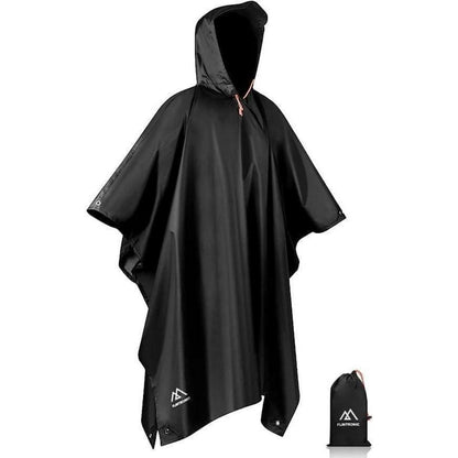 Flintronic Wasserdichter Regenponcho 3 in 1 für Wandern