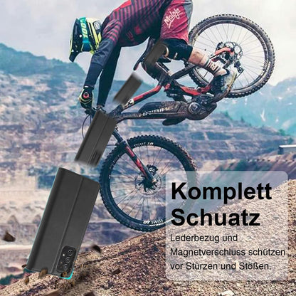 2023 A53 Samsung Galaxy A53 Hülle Leder Klappbar Flip Cover + Schutzfolie