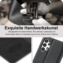 Samsung Galaxy A13 5G/A04S Hülle Leder mit Schutzfolie