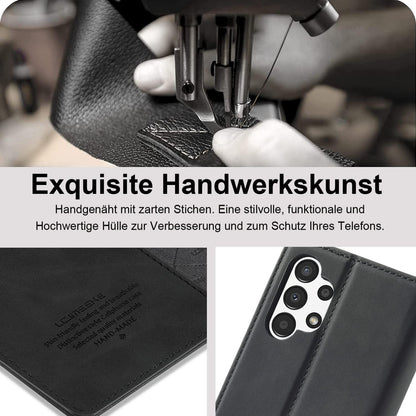 Samsung Galaxy A13 5G/A04S Hülle Leder mit Schutzfolie