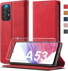 2023 Upgraded  A53 Handyhülle Samsung Galaxy A53 Leder Flip Case Cover