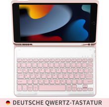 Tastatur Hülle für iPad 10.2 Zoll - QWERTZ Deutsches Layout