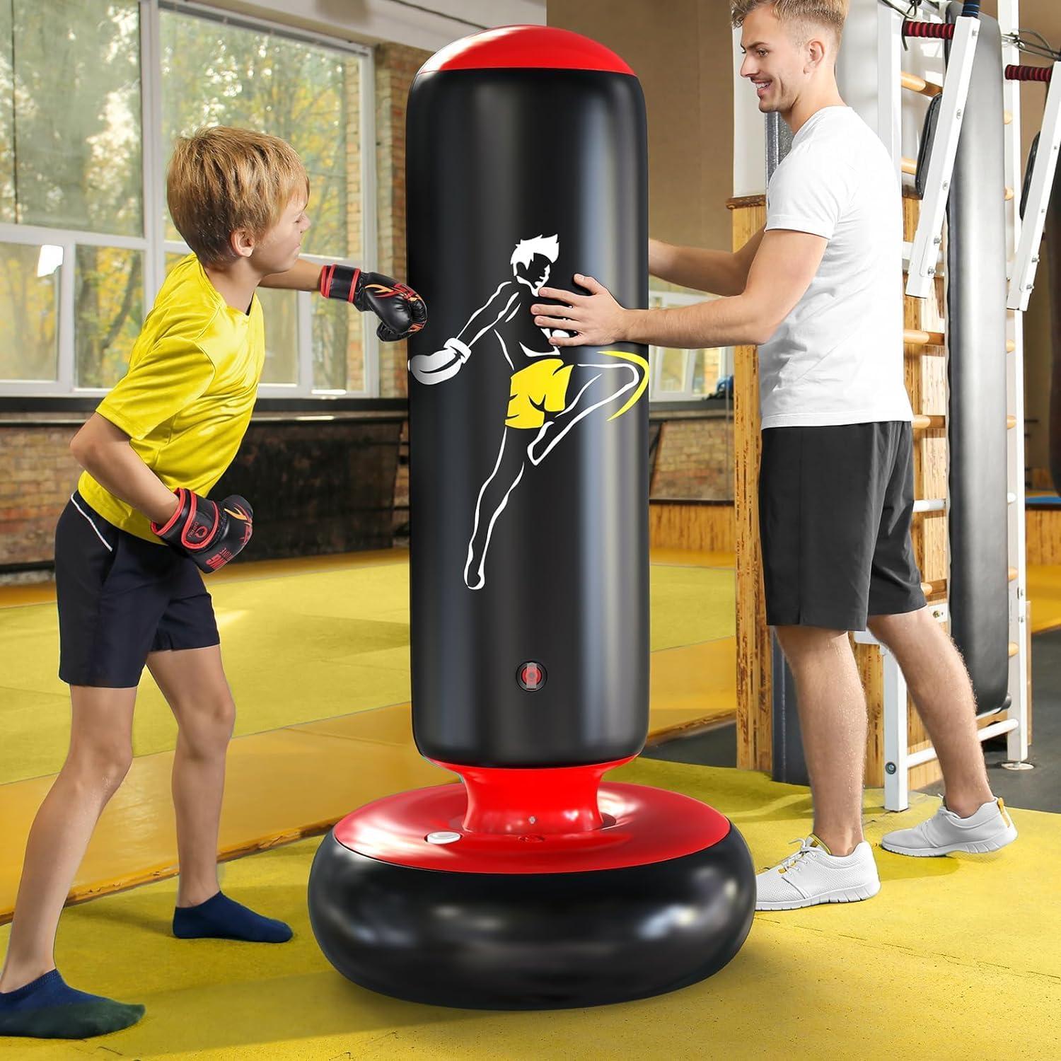 Boxsack für Kinder 168 cm Geschenk Karate Taekwondo MMA Energieabbau
