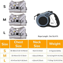 Ausbruchsicheres Katzengeschirr mit Leine 5m Nachtreflektor