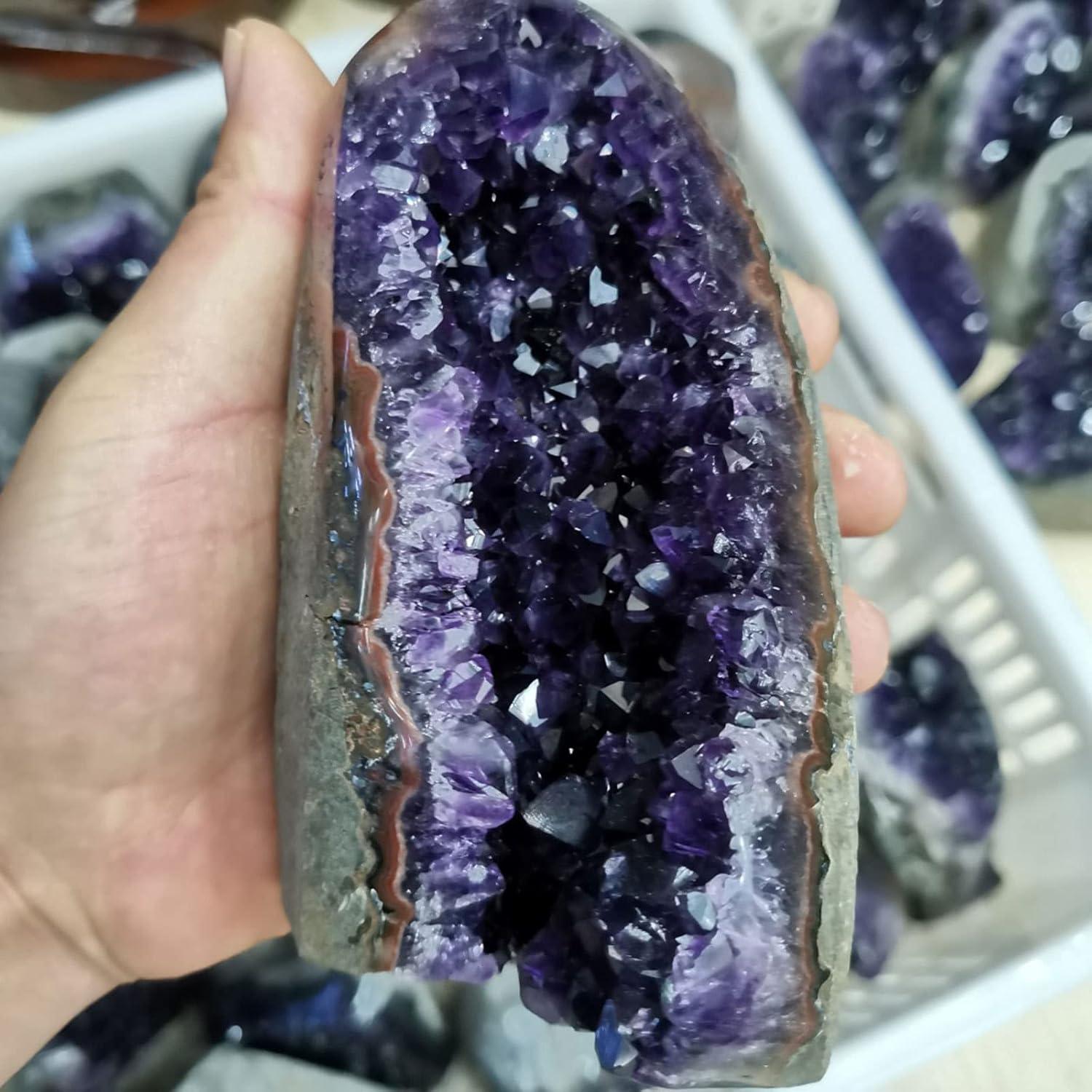 Natürlicher Amethyst-Kristall-Cluster 2.2lbs für Heilung und