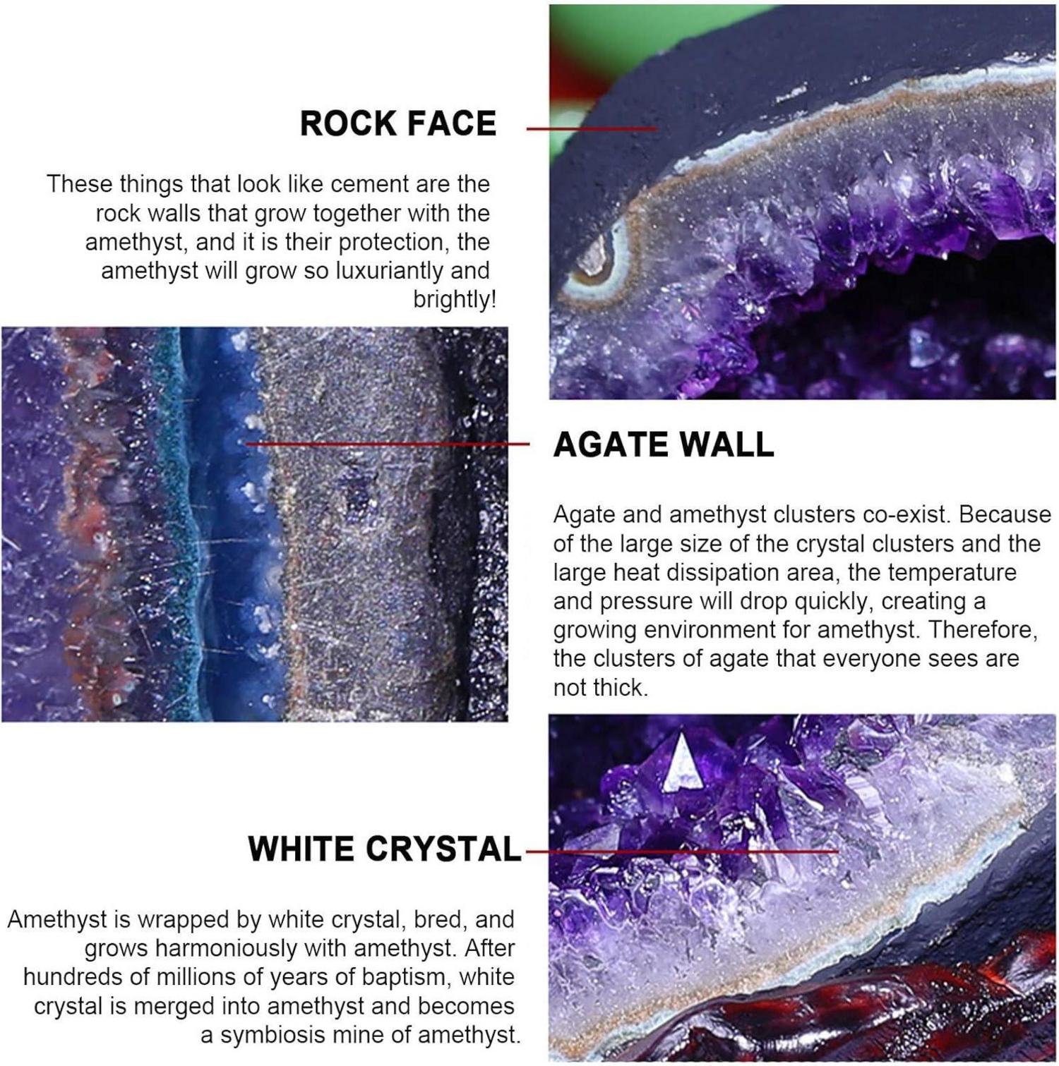 Amethyst-Kristall-Geode Cluster, Natur