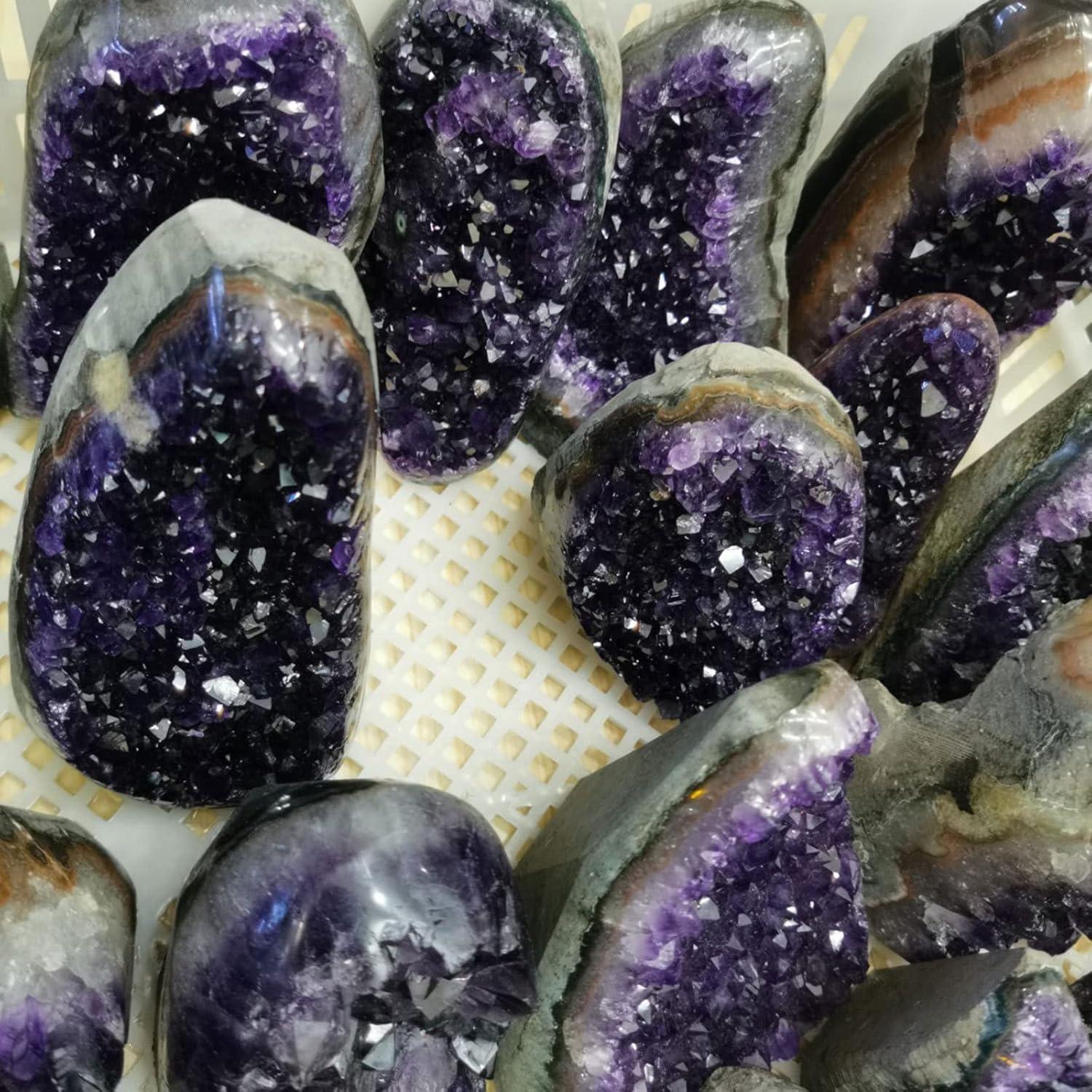 Natur-Heilungsquarz Amethyst-Kristall-Cluster 2.2lbs Uruguay