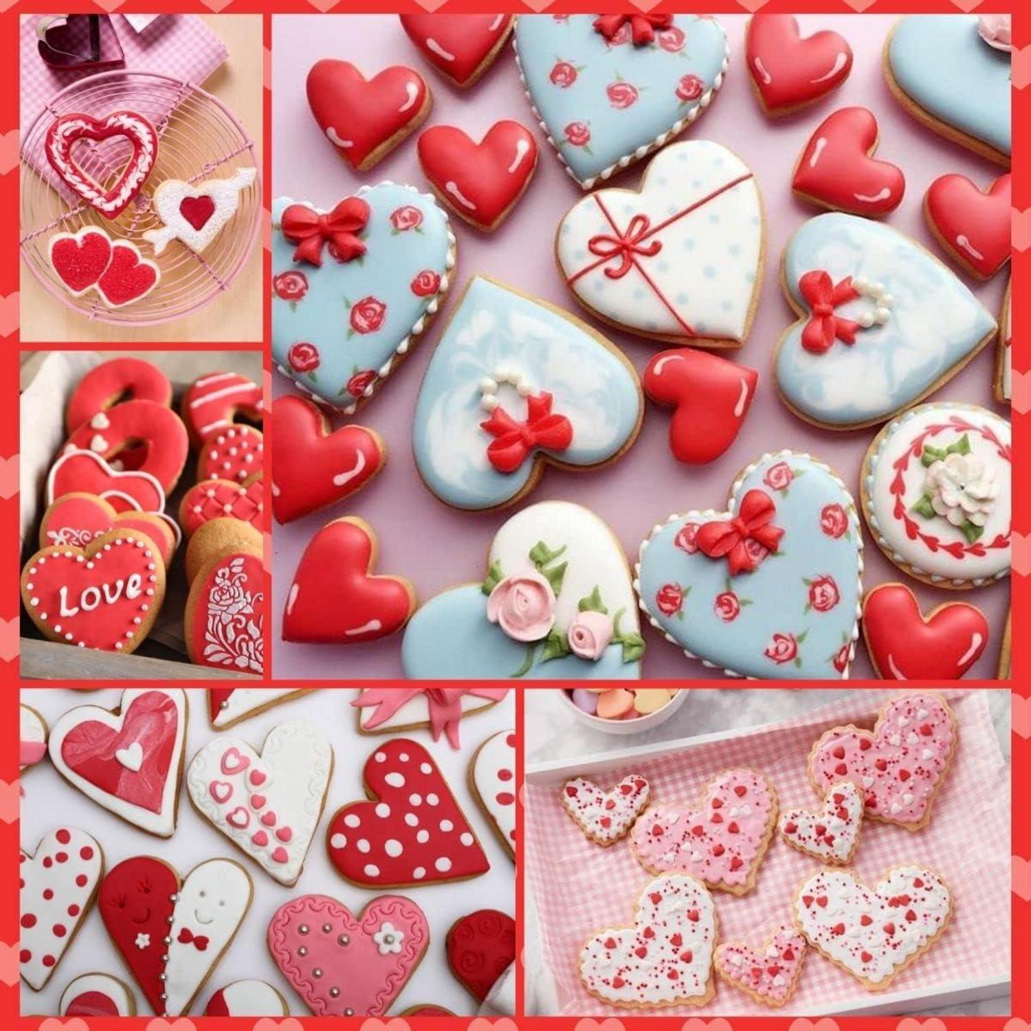 Herz Ausstecher Set Edelstahl Keksausstecher Hochzeit Valentinstag