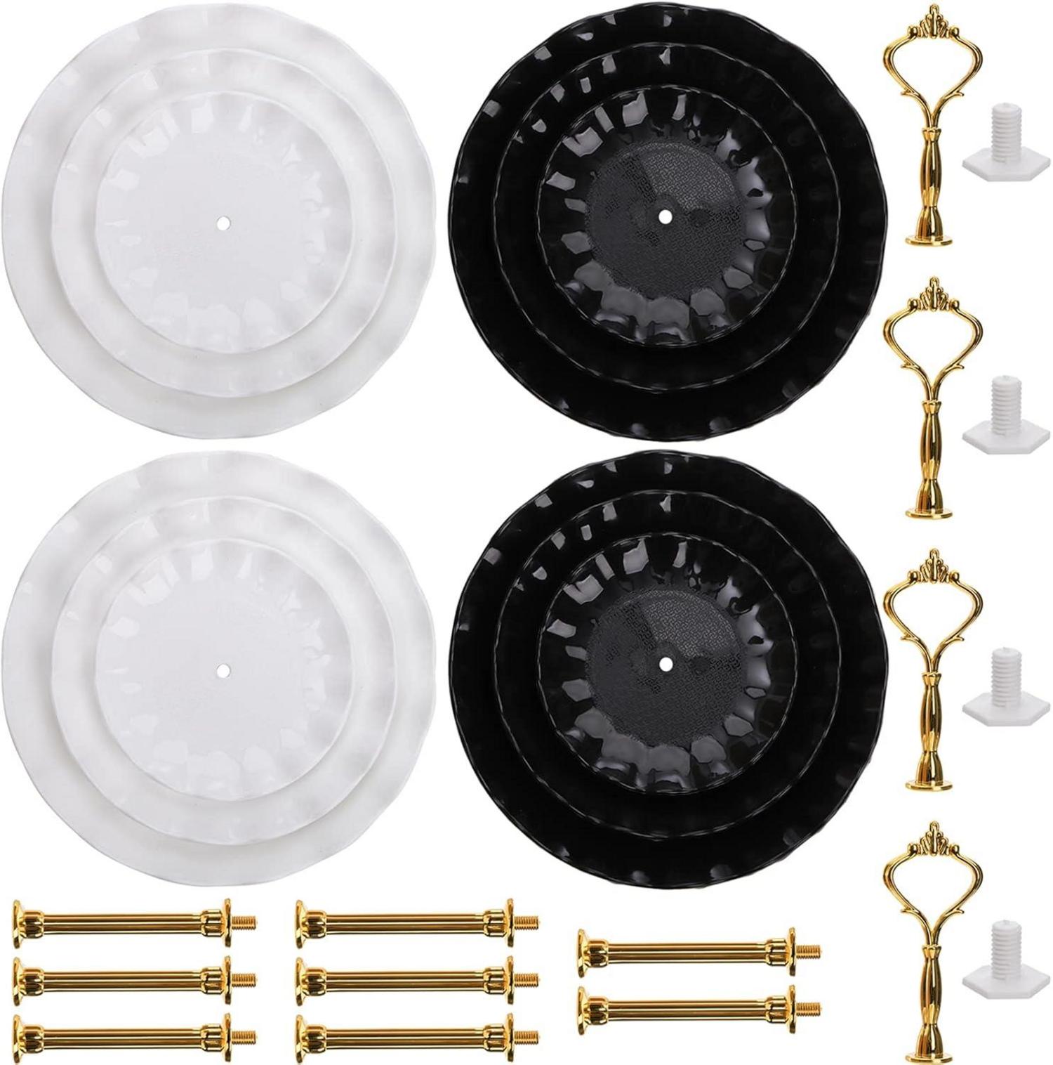 3 Tier Cupcake Dessert Stand Display Tower Plastik Tray Buffet Party Kit