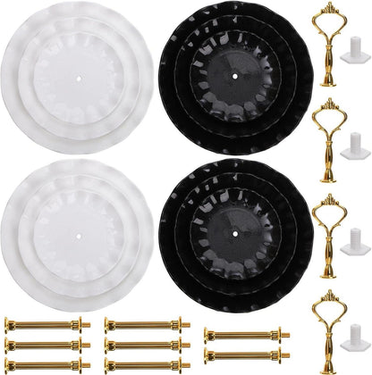 3 Tier Cupcake Dessert Stand Display Tower Plastik Tray Buffet Party Kit