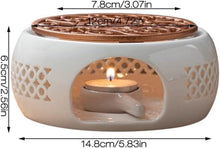 Xpsirny Teewärmer Keramik Stövchen Porzellan Herdmatte Tea