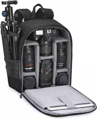Professioneller Wasserdichter Kamerarucksack für DSLR/SLR, Schwarz