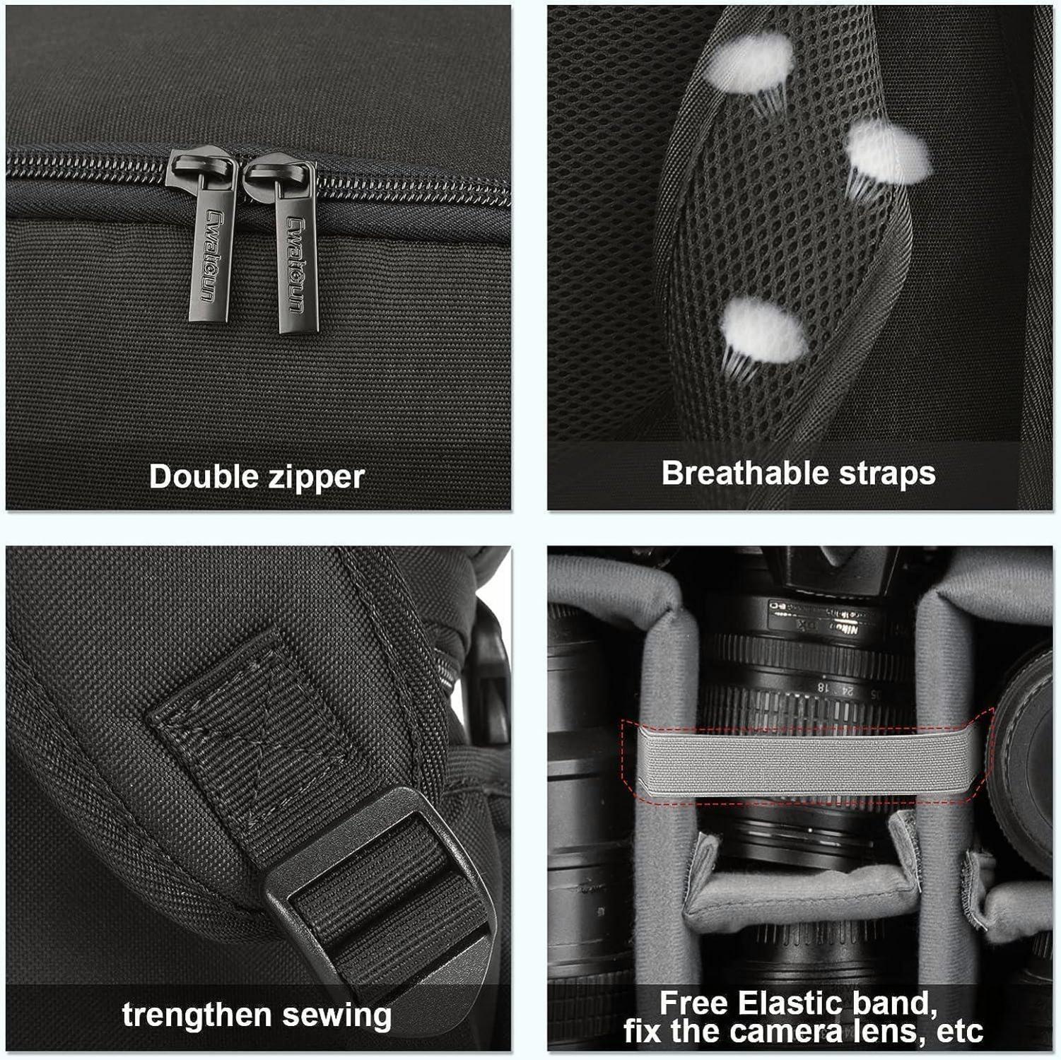 Kamerarucksack wasserbeständig für spiegellose DSLR/SLR Kameras
