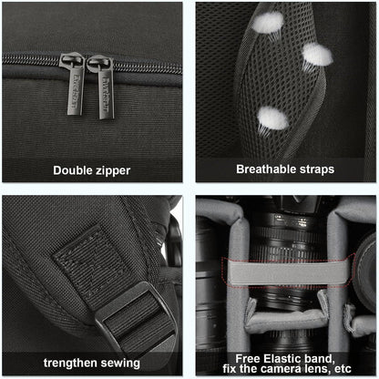 Kamerarucksack wasserbeständig für spiegellose DSLR/SLR Kameras