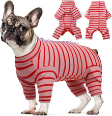 Hundebody nach Op, Kastration, Hundepyjama Rot L