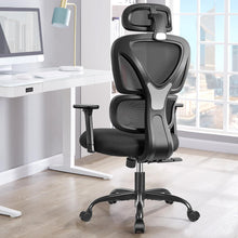 Ergonomischer Bürostuhl mit Kopfstütze und Lendenwirbelstütze