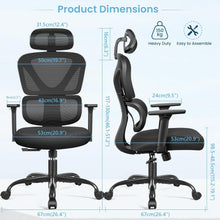 Ergonomischer Bürostuhl mit Kopfstütze und