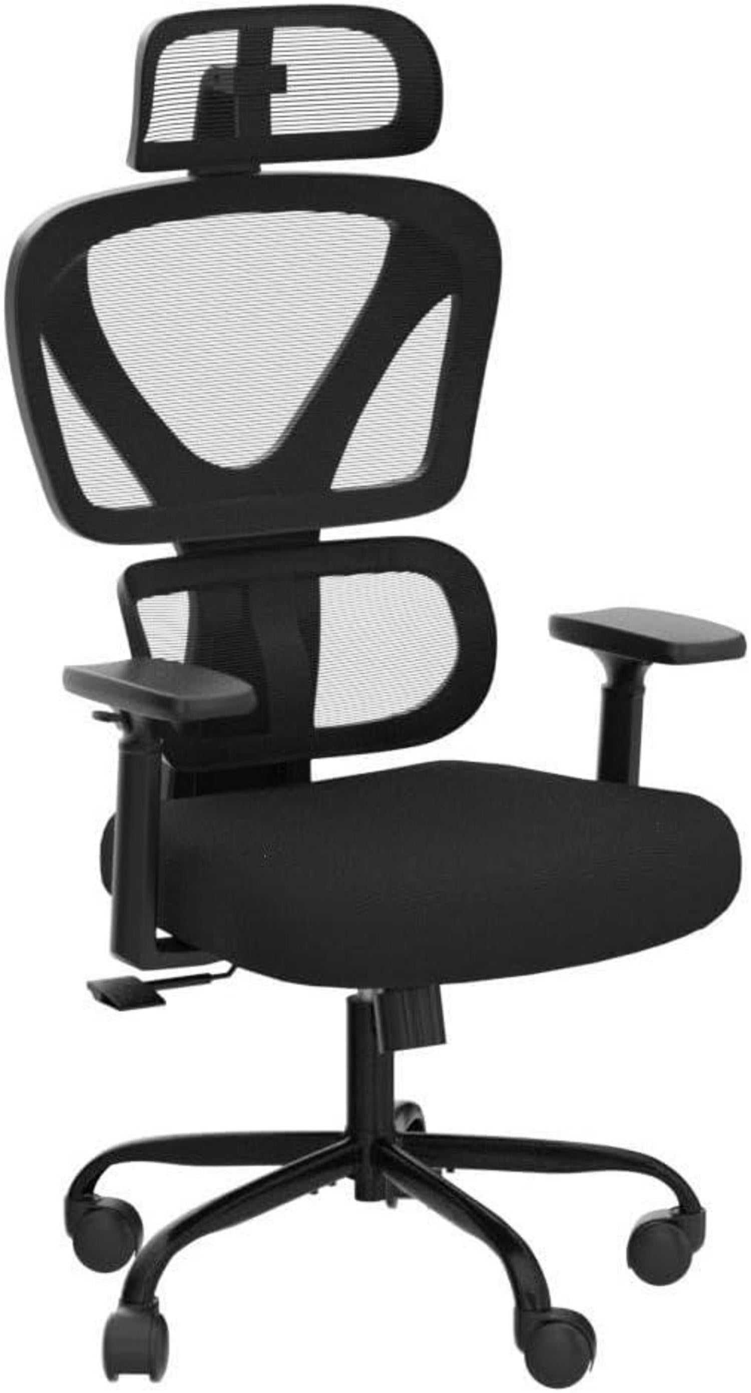 KERDOM Ergonomischer Bürostuhl Verstellbare Kopfstütze Lendenwirbelstütze