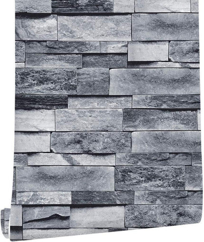 Selbstklebende Ziegel Tapete Vintage Backstein Stein 45x600cm