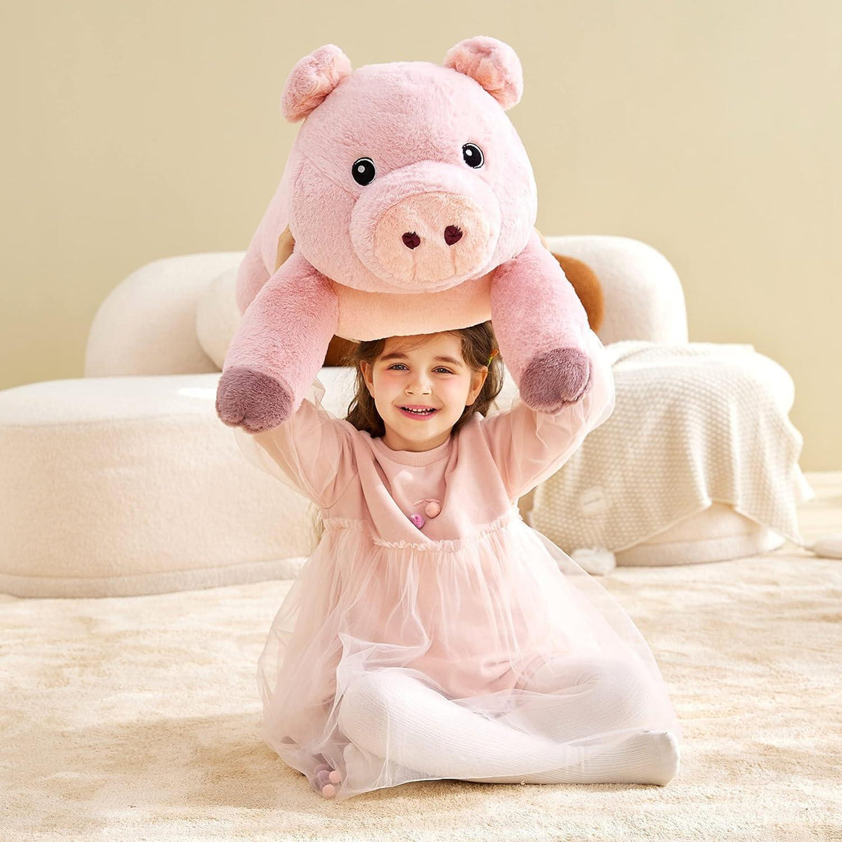 Riesiges Schwein Stofftier 78cm - Kuscheliges Plüschtier Geschenk