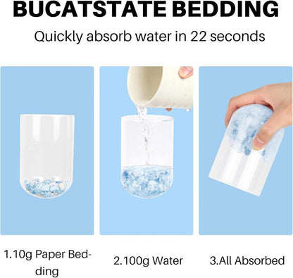 BUCATSTATE Papierstreu Hamster Weiche 1KG – Staubfrei & Natürlich für Kleintiere