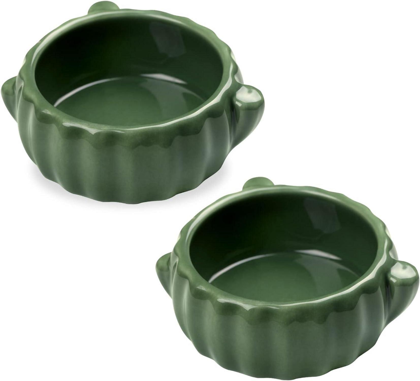 Keramik Hamster Napf Set 2 Stk. Futternapf für Kleintiere 9cm Hamster