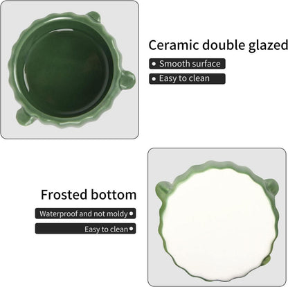 Keramik Hamster Napf 2er Set Meerschweinchen Vogel Futternapf 9cm Anti-Biss