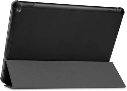 HoYiXi Fire HD 10/10 Plus 2021 Lederhülle Schwarz Standfunktion